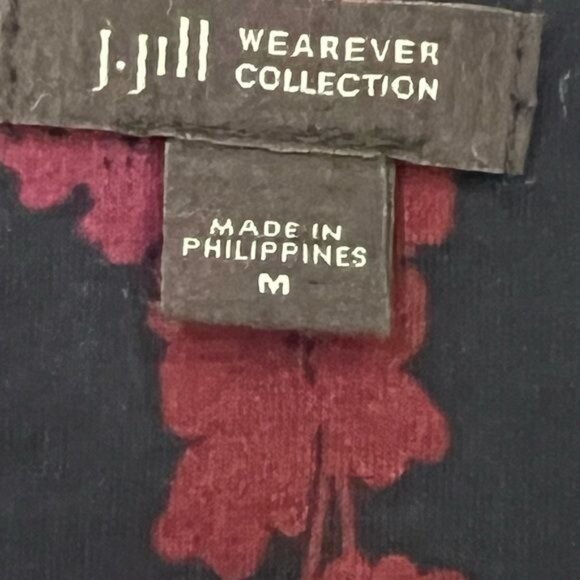 J. Jill Wearever Collection Floral Swing Dress 3/4 Sleeve size Medium - Picture 9 of 13